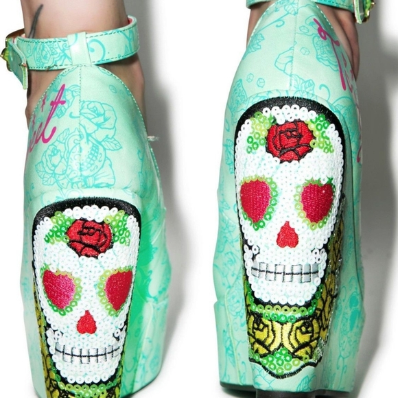 Iron Fist Sweet Tooth Peeptoe Wedges - Picture 2 of 15